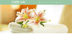 Desktop Screenshot of littlelilysalonandspa.com