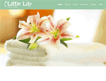 Tablet Screenshot of littlelilysalonandspa.com